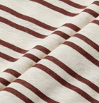 Frescobol Carioca - Leblon Striped Cotton and Linen-Blend T-Shirt - Neutrals