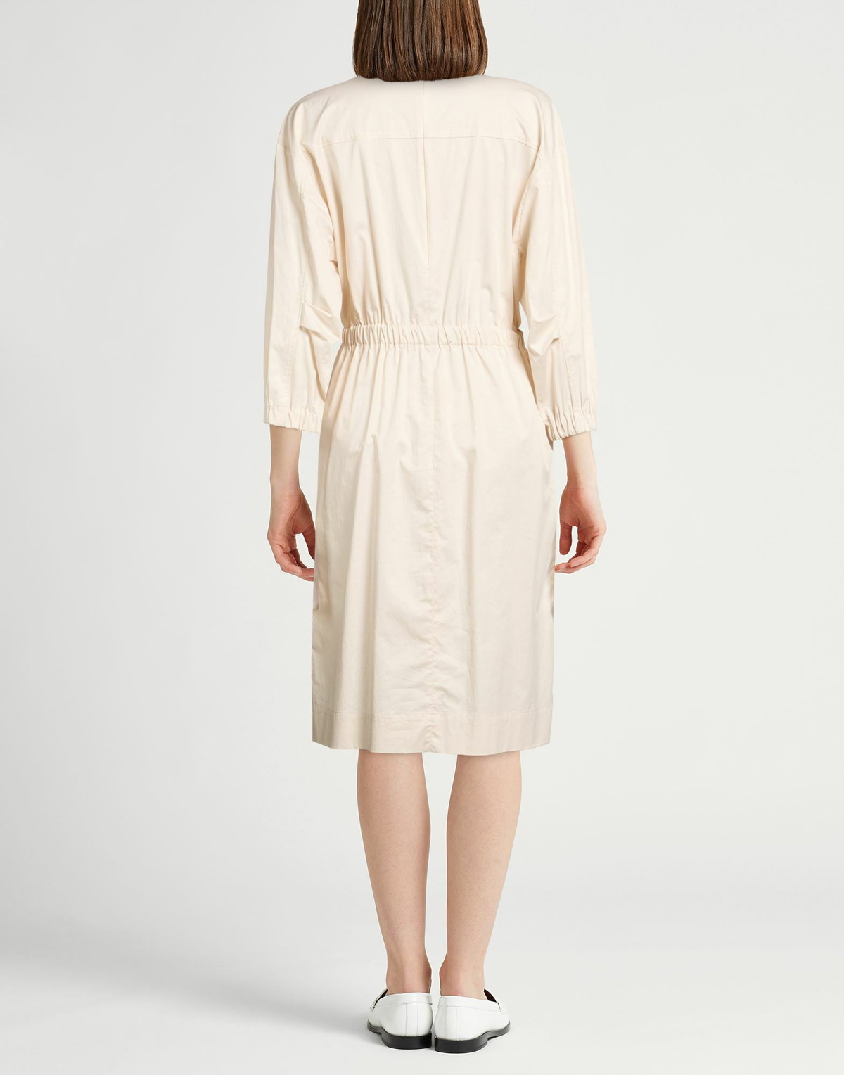Peserico Womens Midi dress Cream