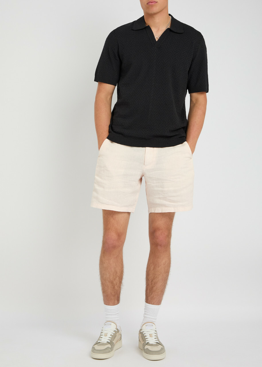 Rag & Bone Haydon Linen Shorts Cream