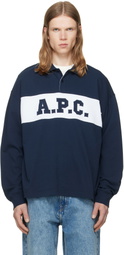 A.P.C. Navy Rugby Polo