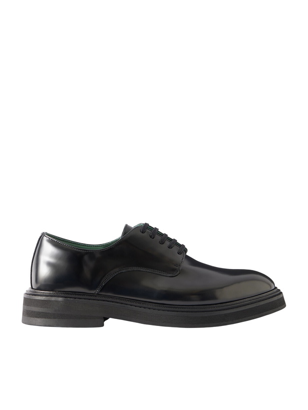 Photo: VINNY's - Officer Polished-Leather Derby Shoes - Black