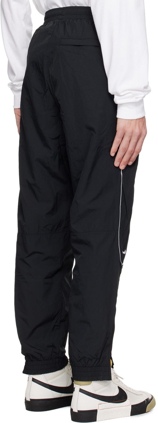 Solo Swoosh Straight-Leg Logo-Embroidered Cotton-Blend Jersey Sweatpants