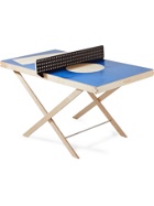 THE ART OF PING PONG - Pop Art Printed Wall-Mountable Ping Pong Table - Blue