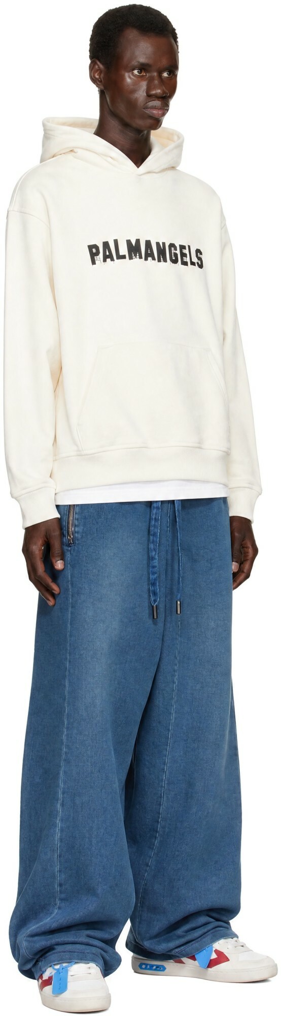 Palm Angels Off-White Palm Hills Regular Hoodie