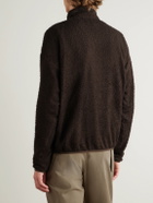 ROA - Ocular Logo-Embroidered Polartec® Alpha® Direct Half-Zip Sweater - Brown