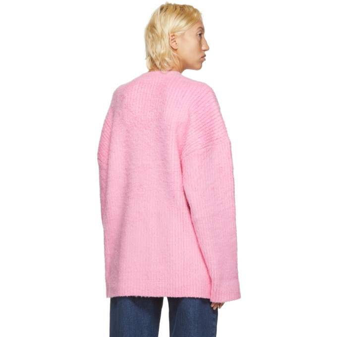 Pink discount logo sweater