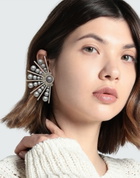 Alberta Ferretti Womens Earrings in Grey