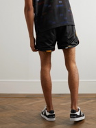 Missoni - Straight-Leg Logo-Embroidered Printed Mesh Shorts - Black