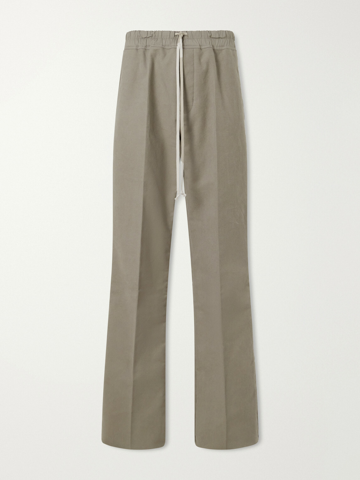 Rick Owens - Dietrich Straight-Leg Cotton-Twill Drawstring Trousers - Gray