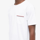 Thom Browne Men's Medium Weight Jersey Pocket T-Shirt in White