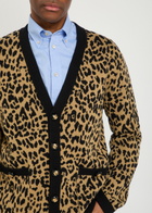 Valentino Garavani Leopard-print Wool Cardigan Multicoloured 1