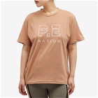 P.E Nation Women's Heads Up Logo T-Shirt in Camel