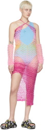 Chet Lo SSENSE Exclusive Blue Twilight One-Piece Swimsuit