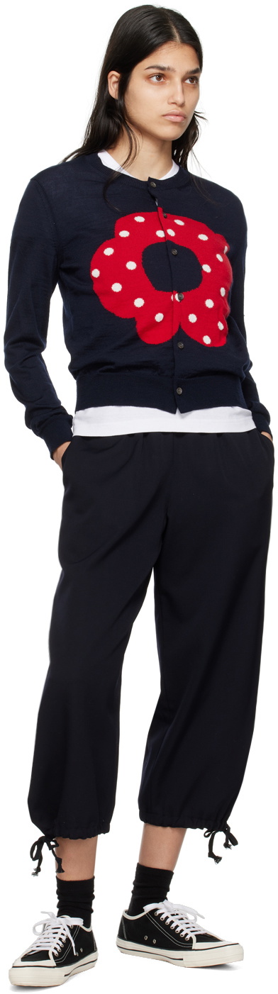 Comme des Garçons Girl Navy Drawstring Trousers