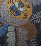 Etro Embroidered cotton and velvet cushion