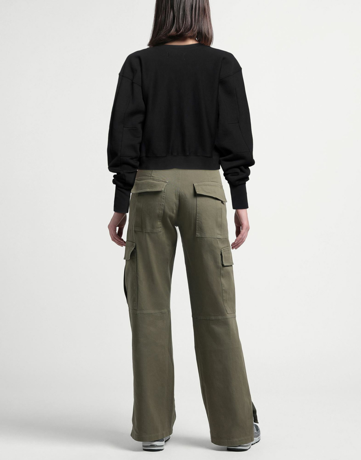 Les Tien Womens Sweatshirt in Black