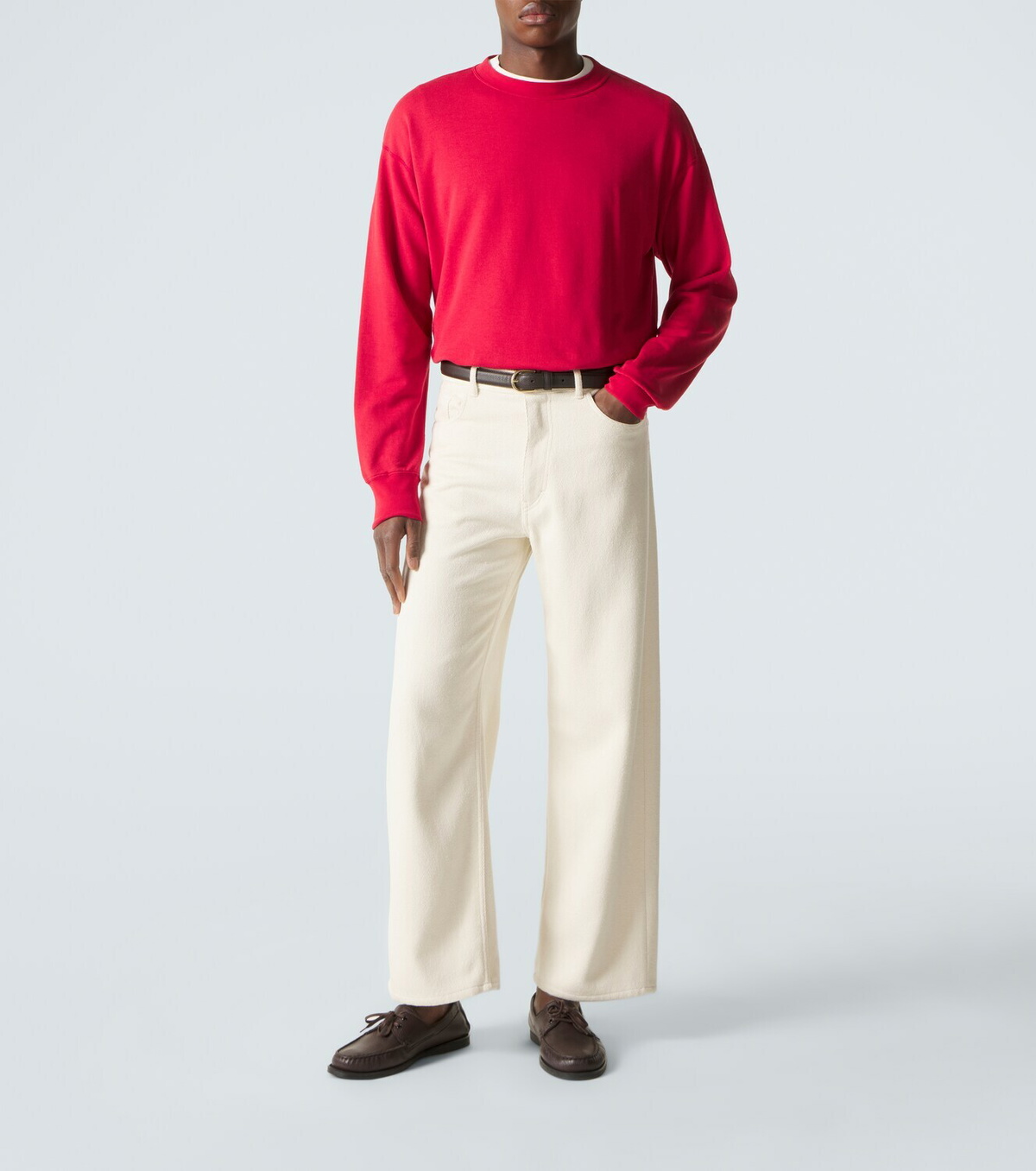 Auralee Cotton, wool and silk sweatshirt