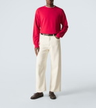 Auralee Cotton, wool and silk sweatshirt