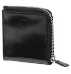 Il Bussetto - Polished-Leather Zip-Around Wallet - Men - Black