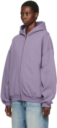Fear of God ESSENTIALS Purple Full-Zip Hoodie
