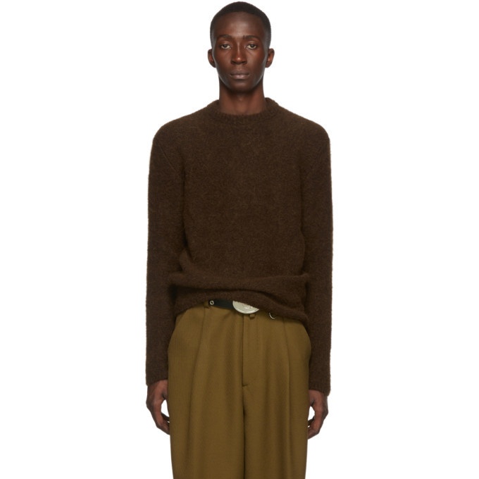 Photo: Lemaire Brown Alpaca Brushed Hairy Sweater