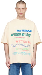 We11done Off-White Printed T-Shirt
