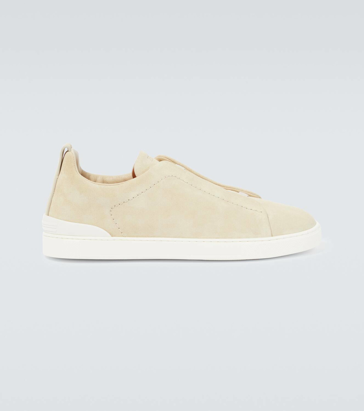 【関税込み】ZEGNA ベージュ スエード Triple Stitch スニーカー Beige Suede Triple Stitch™ Sneakers SS25 22325564 | Zegna US