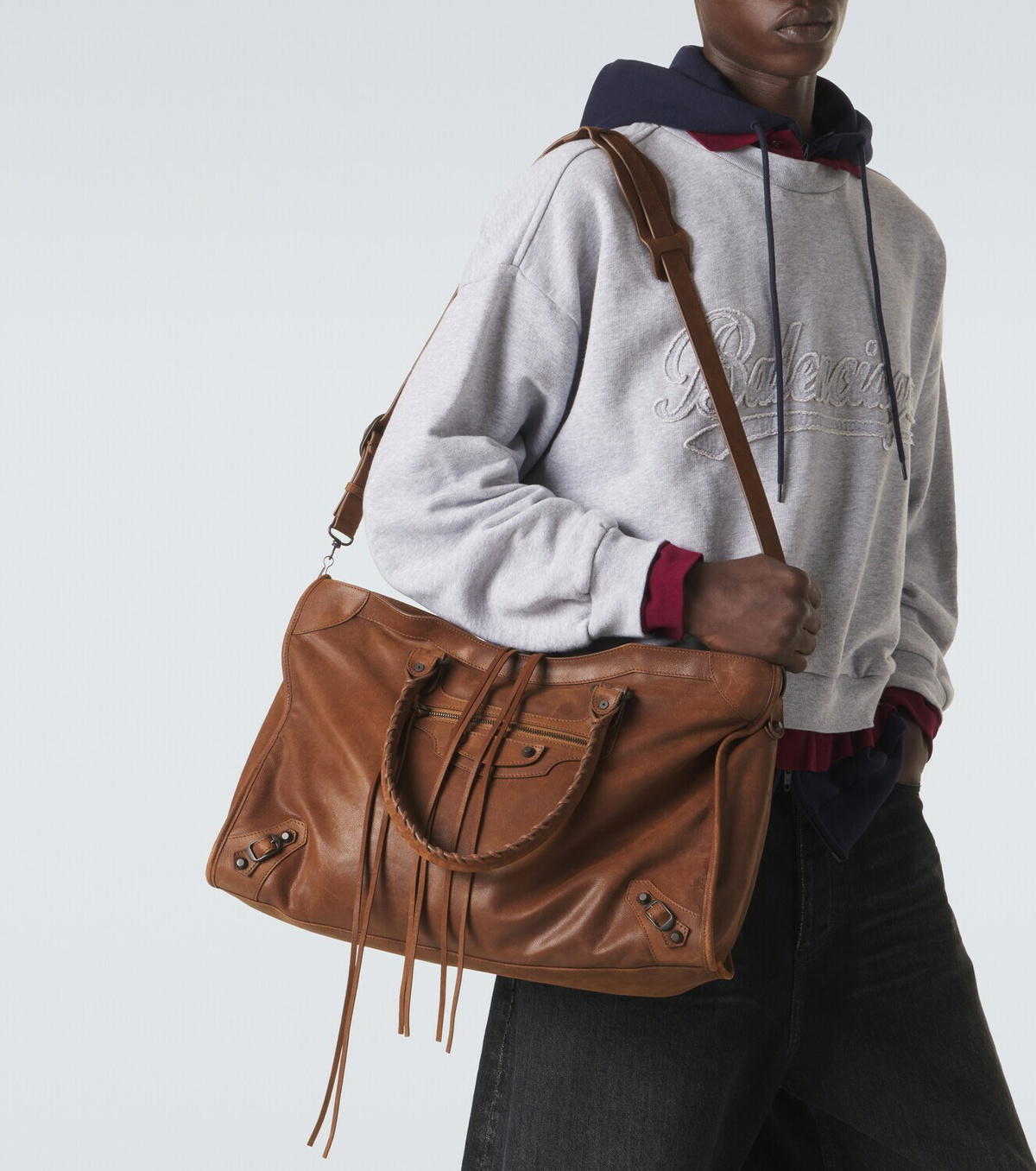 Balenciaga Le City Large leather top-handle bag