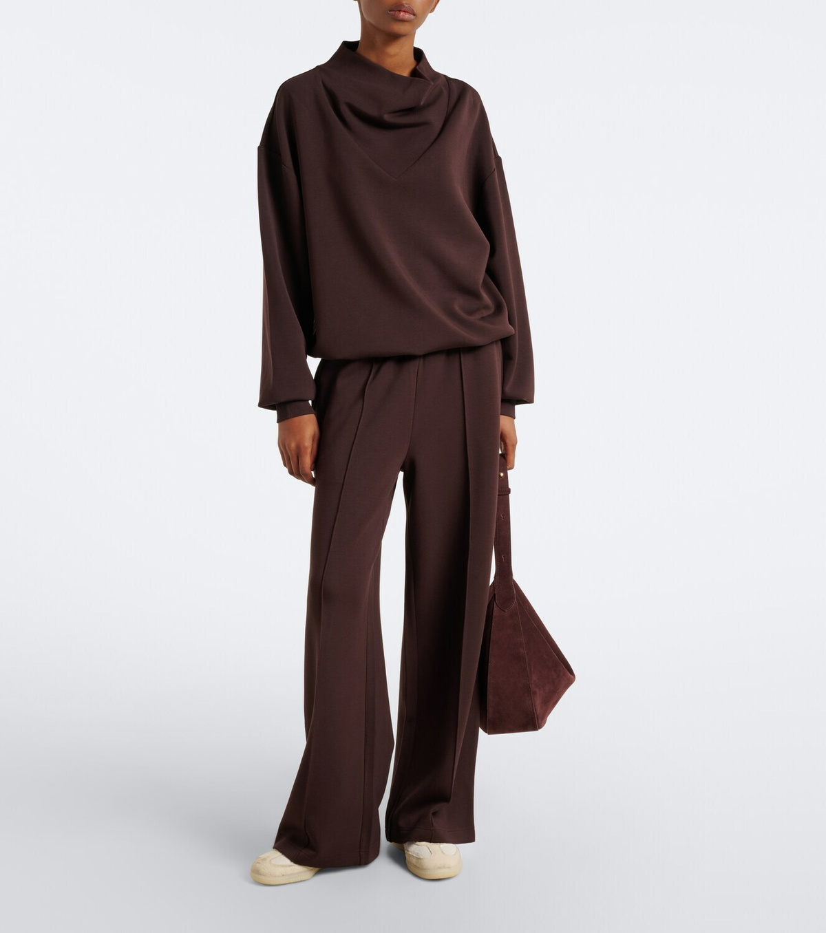 Varley Betsy draped jersey sweatshirt