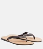 The Row Beach leather thong sandals