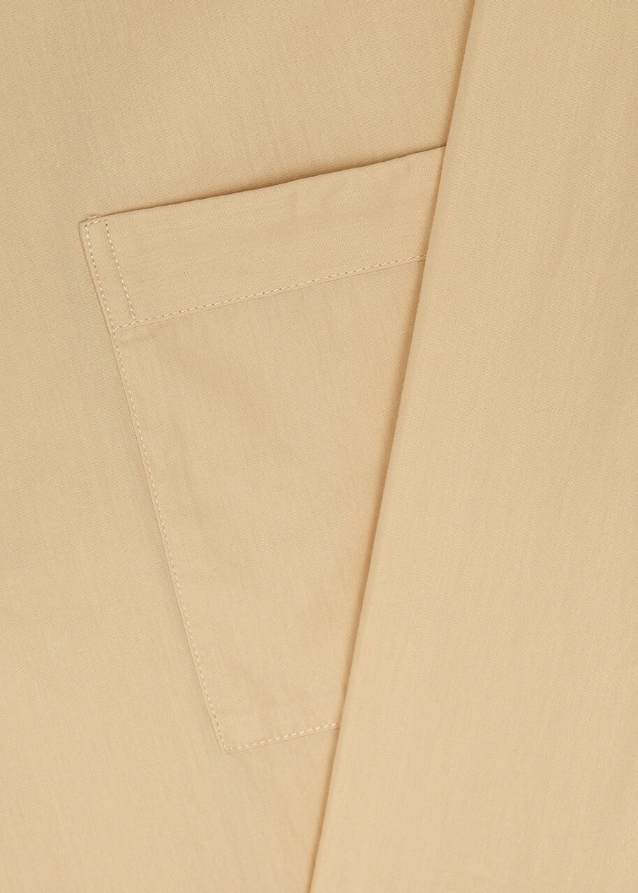 Tekla Unisex Poplin Pyjama Shirt Beige
