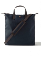MISMO - Leather-Trimmed Nylon Tote Bag