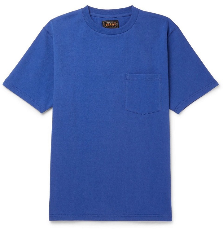 Photo: Beams Plus - Cotton-Jersey T-Shirt - Royal blue