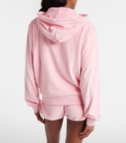 Hunza G Logo cotton terry zip-up hoodie