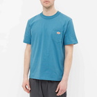 Armor-Lux Men's Organic Logo Pocket T-Shirt in Lagoon