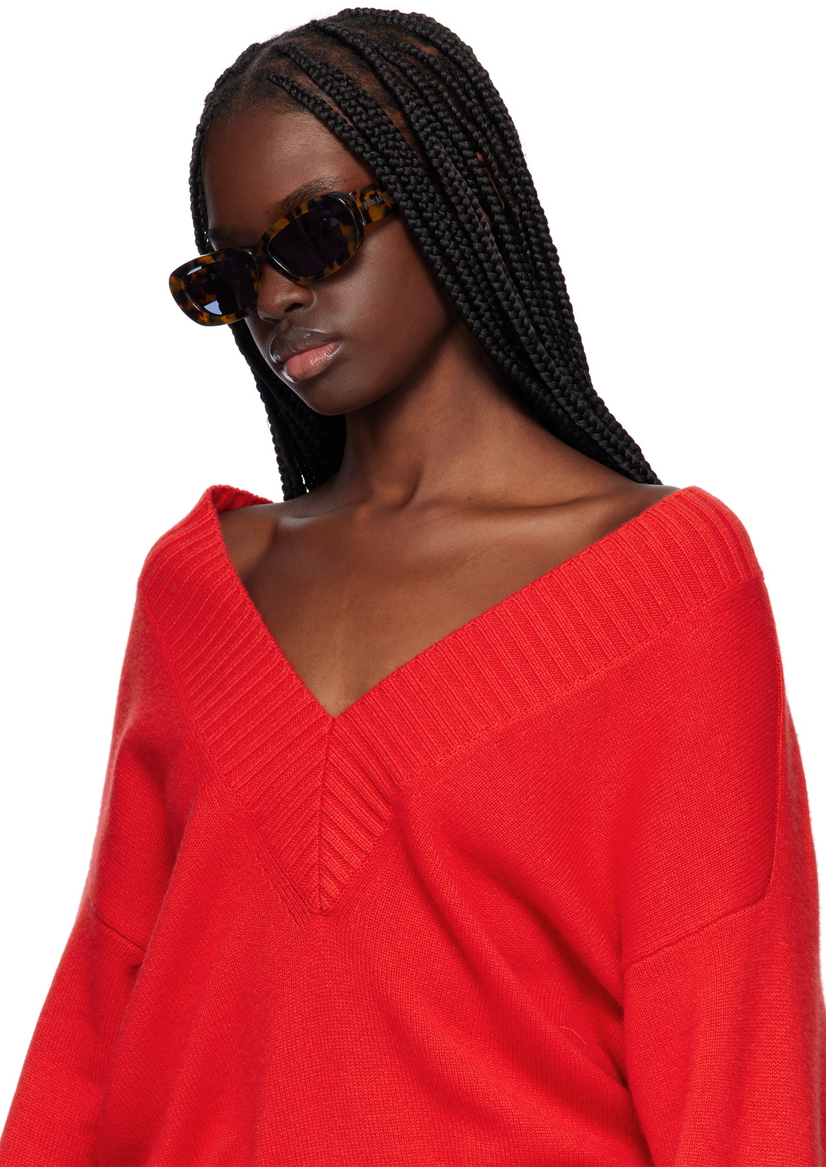 Palm Angels Brown Dana Sunglasses