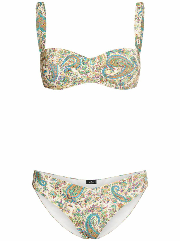 Photo: ETRO Printed Lycra Balconette Bikini Set