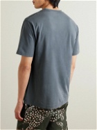Desmond & Dempsey - Embroidered Cotton-Jersey Pyjama T-Shirt - Gray