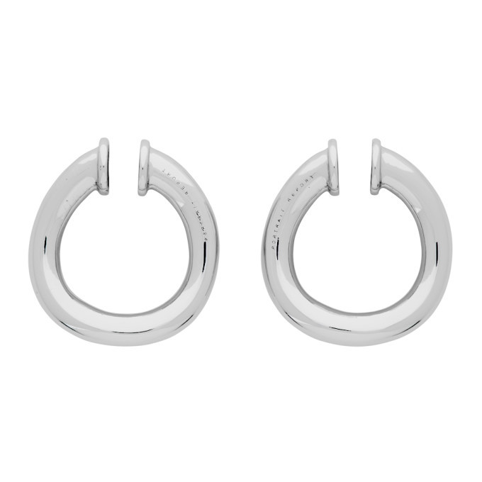 Photo: Portrait Report Silver Small Twist Ring Ear Cuffs