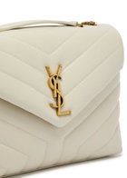 Saint Laurent LouLou Small Leather Shoulder bag - White - One Size