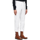 Dries Van Noten White Twill Trousers