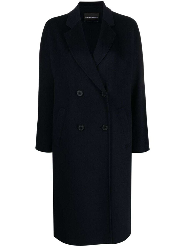 Photo: EMPORIO ARMANI - Wool Double-breasted Coat