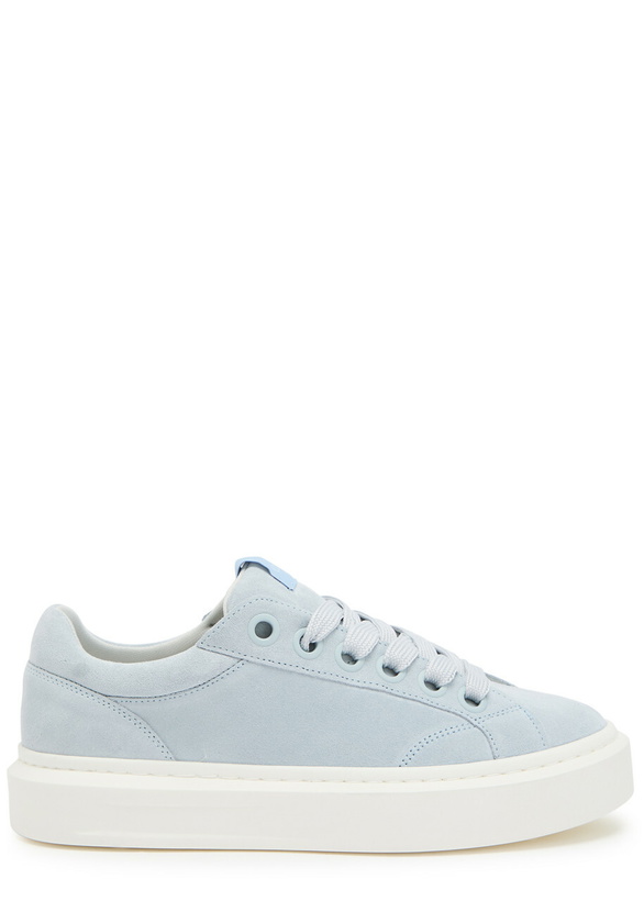 Photo: Cleens Ace Chevron-knit Suede Sneakers Blue
