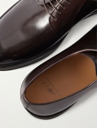 Mr P. - Leather Derby Shoes - Brown