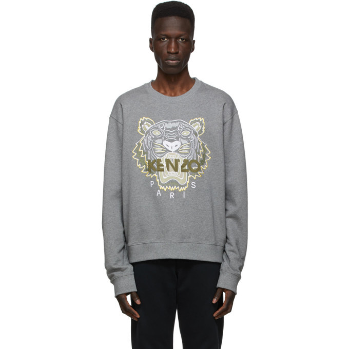 Photo: Kenzo Grey Classic Tiger Sweatshirt