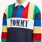 Tommy Jeans Men's Archive Games Rugby Shirt in Twilight Indigo/Multi