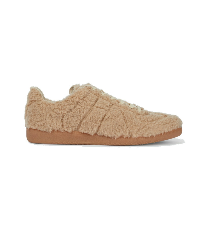 Photo: Maison Margiela - Replica faux-shearling sneakers