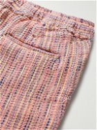 Corridor - Straight-Leg Woven Cotton Drawstring Shorts - Red