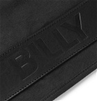 BILLY - The Charlie Leather-Trimmed Cotton-Canvas Vest - Black