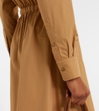 Moncler Cotton-blend zip-up shirt dress